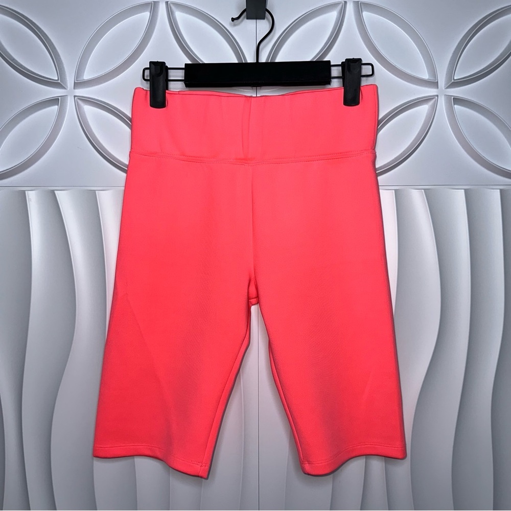 SALTY Neon Pink Fitted Stretchy Bike Shorts NWOT